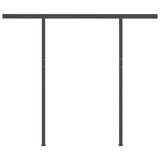 Manual Retractable Awning with LED 3x2.5 m Orange and Brown 3070105