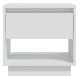 Bedside Cabinet White 45x34x44 cm Engineered Wood 809512