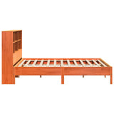 Bookcase Bed without Mattress Wax Brown 180x200 cm Super King Solid Wood Pine 3322863