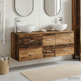 Bathroom Cabinet Set 3 pcs Old Wood 49.5 x 41 x 64.5 cm 3405817
