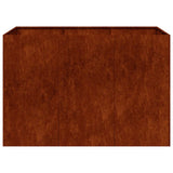 Planter Rusty 120x80x80 cm Weathering Steel 860793