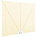 Collapsible Terrace Side Awning Cream 300x200 cm 44569