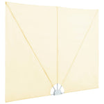 Collapsible Terrace Side Awning Cream 400x200 cm 44570
