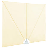 Collapsible Terrace Side Awning Cream 400x200 cm 44570
