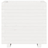 Garden Planter White 50x50x49.5 cm Solid Wood Pine 847354