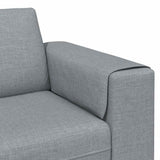 Living Room Couch Light Grey 250 x 77 x 76 cm Polyester 3335081