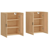 Wall Mounted Cabinets 2 pcs Sonoma Oak Engineered Wood 3198036