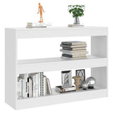 Book Cabinet/Room Divider White 100x30x72 cm 811736
