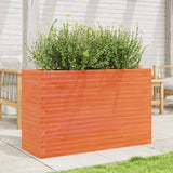 Garden Planter Wax Brown 110x40x68.5 cm Solid Wood Pine 3282496