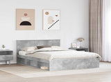 Bed Frame with Headboard Concerte 140 x 200 cm Solid Pine Wood 3410594