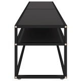 TV Cabinet Black Tempered Glass 200 x 40 x 40.5 cm Sleek 331727