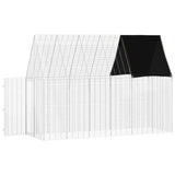 Rabbit Cage Silver 300 x 100 x 210 cm Galvanised Steel 42019247