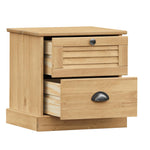 ZNTS Bedside Cabinet VIGO 42x35x42 cm Solid Wood Pine 353157