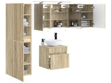 Bathroom Cabinet Set 5 pcs Sonoma Oak Engineered Wood 3407337