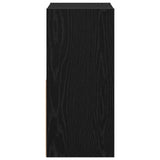 Bedside Table with Drawer 2 pcs Black Oak 30.5 x 27 x 59.5 cm 8000615