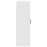Wall Glass Cabinet PORTO White 80 x 31 x 100 cm Engineered Wood 885505