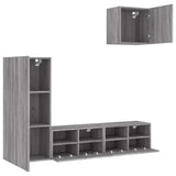 4 Piece TV Wall Units Grey Sonoma Engineered Wood 3216505