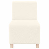 Modular Sofa Unit Armless 3 pcs Cream 55 x 74 x 82 cm 3399828