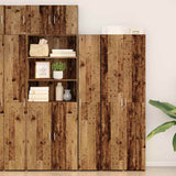 Highboard 2 pcs Old Wood 30 x 42.5 x 185 cm 3365576
