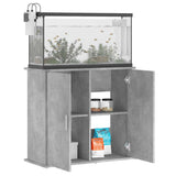 Aquarium Stand Concrete Grey 81x36x73 cm Engineered Wood 833627
