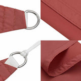 135363 Sunshade Sail Oxford Fabric Square 7x7 m Terracotta