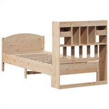 Bookcase Bed without Mattress 100x200cm Solid Wood Pine 3323158