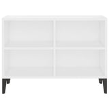 TV Cabinet with Metal Legs White 69.5x30x50 cm 805932