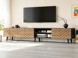 Modern Geometric TV Stand, Lowboard, TV Cabinet, TV Unit, Modern Industrial Entertainment Center, N605P438648Z