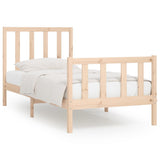 Bed Frame without Mattress 90x200 cm Solid Wood 3106818