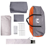 Tunnel Tent Grey and Orange 275 x 240 x 200 cm 42017432