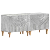 3 Piece LED TV Cabinet Concrete Grey Engineered Wood 3416500