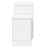 Electric Fireplace White 110 x 30 x 50 cm Engineered wood 8021159