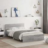 Bed Frame Grey Sonoma Engineered wood and plywood Double 3207614