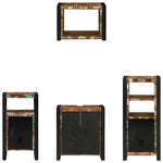 Bathroom Furniture Set 4 pcs Multicolour Solid Reclaimed Wood 3305673