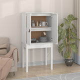 Highboard White 60x40x120 cm Solid Wood Pine 821745