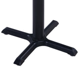 Garden Table Black 60x60x75 cm 49469