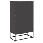 ZNTS Highboard Black 68x39x123 cm Steel 853350