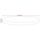 Table Top 50x3.8 cm Round Solid Wood Rough Mango 370005