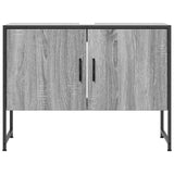 Bathroom Sink Cabinet Grey Sonoma 80x33x60 cm Engineered Wood 842464