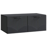 Wall-Mounted TV Cabinet Black 78.5 x 41 x 30 cm Engineered Wood 899026