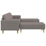 Sofa Set 3 pcs Taupe Fabric 3335117
