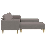 Sofa Set 3 pcs Taupe Fabric 3335117