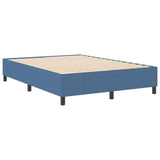 Platform Bed Frame Blue 140 x 190 cm Fabric 3337410