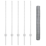 Welded Wire Fence 10 x 1 m Hot-Dip Galvanised Steel 3336964