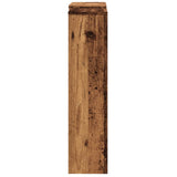 Radiator Cover Old Wood 205 x 21.5 x 83.5 cm Engineered Wood 852724
