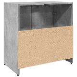 Bathroom Sink Cabinet Concrete Grey 60x33x60 cm Engineered Wood 856038