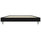Bed Frame without Mattress Black 90x200 cm Engineered Wood 832166