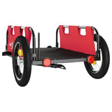 Bike Trailer Red Oxford Fabric and Iron 94160