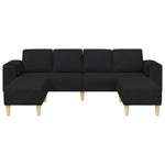 Sofa Set 3 pcs Black Fabric 3335114