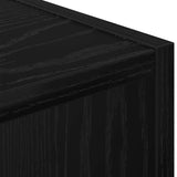 Bedside Table with Drawer 2 pcs Black Oak 30.5 x 27 x 59.5 cm 8000615